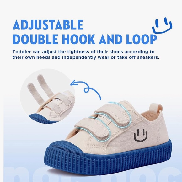 HAPPY NOCNOC Toddler Shoe | Unisex | Canvas Velcro Sneaker - Picture 9 of 10